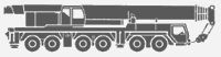Big tonnage self-propelled cranes